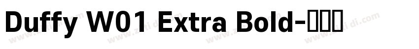 Duffy W01 Extra Bold字体转换